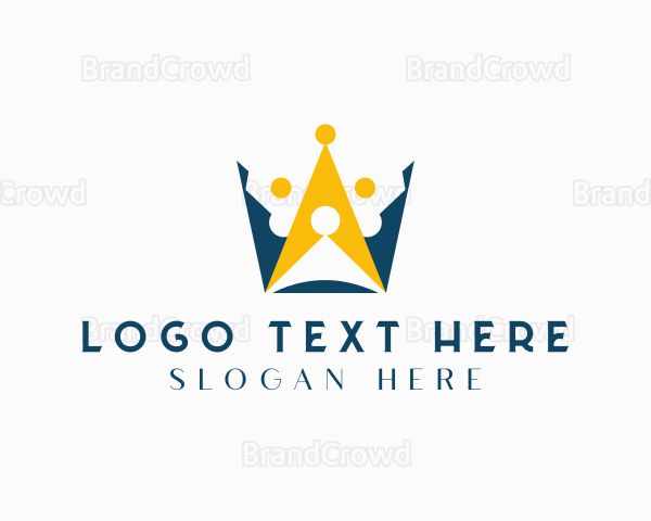Royal Crown Letter W Logo