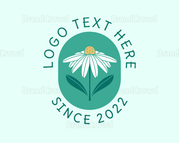 Daisy Flower Badge Logo