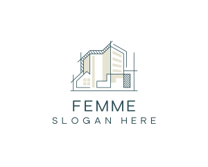 Housing Construction Property logo design