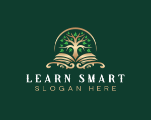 Educate - Elegant Book Tree logo design