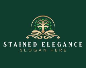 Elegant Book Tree logo design