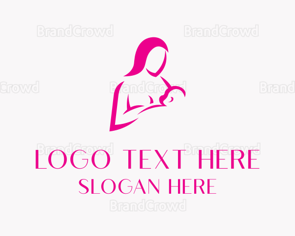 Childcare Breastfeed Mother Logo