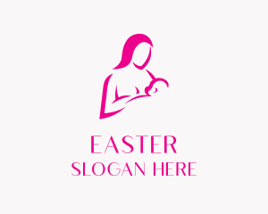 Maternity - Childcare Breastfeed Mother logo design