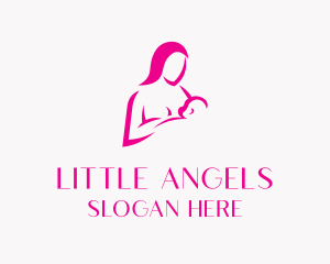 Childcare Breastfeed Mother logo design