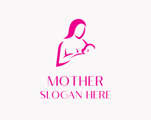 Childcare Breastfeed Mother logo design
