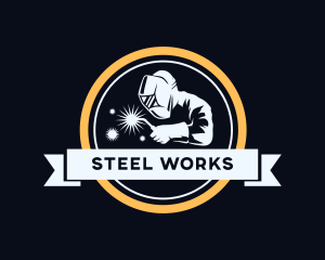 Steel - Industrial Steel Welder logo design