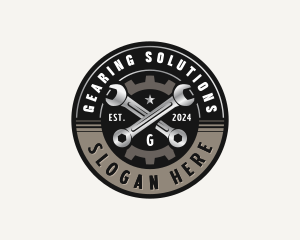 Gear Wrench Mechanic logo design