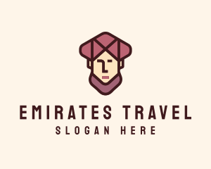 Emirates - Arab Head Avatar logo design