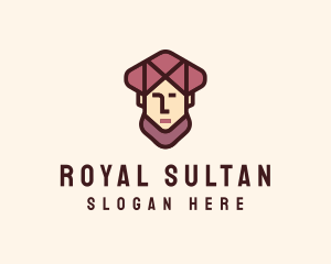 Sultan - Arab Head Avatar logo design