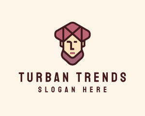 Turban - Arab Head Avatar logo design