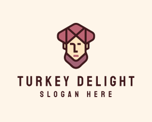 Turkey - Arab Head Avatar logo design