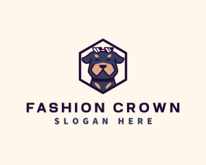 Fashion Rottweiler Pet Dog logo design