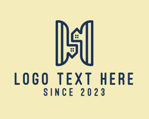 Letter H - House Realty Lettermark logo design