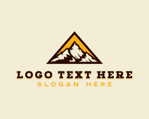 Eco - Mountain Peak Triangle logo design