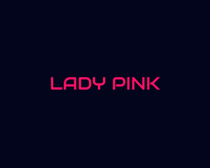 Futuristic  Hot Pink  logo design