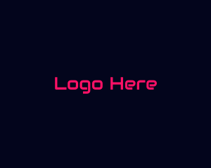 Computer - Futuristic  Hot Pink logo design