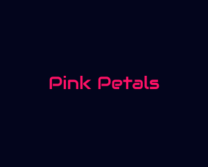 Futuristic  Hot Pink  logo design