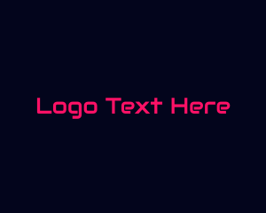Technician - Futuristic  Hot Pink logo design