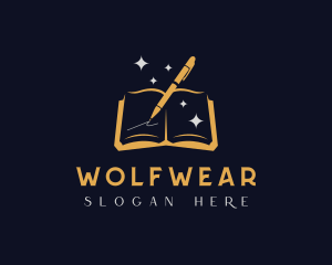 Book Pen Writing Logo