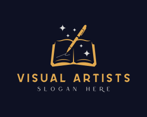 Book Pen Writing Logo