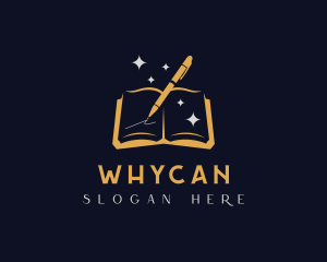 Book Pen Writing Logo