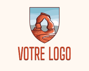 United States - Delicate Arch Landmark logo design