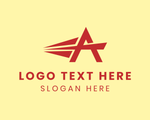 Letter A - Logistics Courier Express logo design