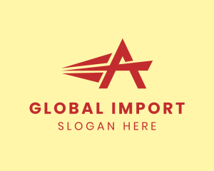 Import - Logistics Courier Express logo design