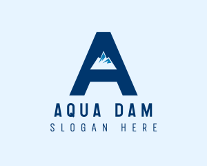 Mountain Peak Letter A  logo design