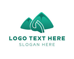 Cleaner - Green Cleaner Mountain logo design
