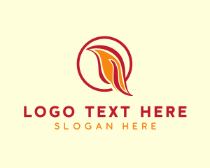 Animal - Red Flame Dove logo design