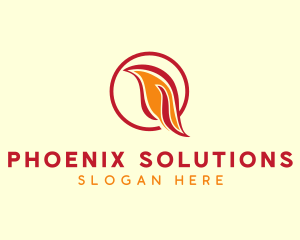 Red Flame Dove logo design