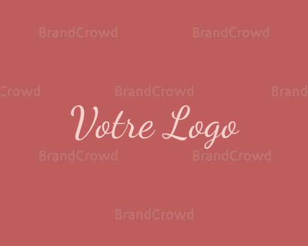 Feminine Fashion Script Logo