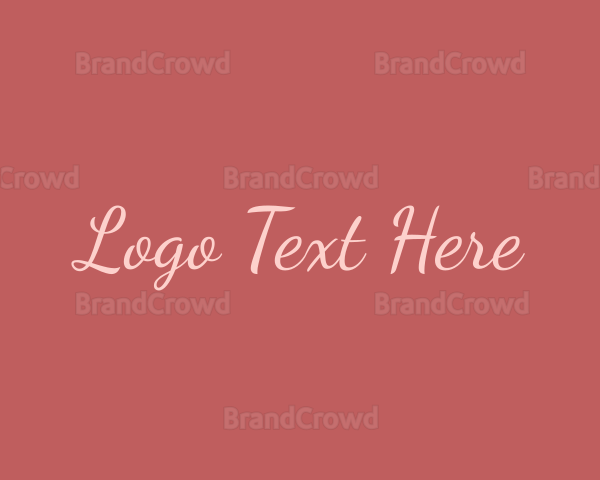 Feminine Fashion Script Logo