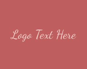 Lettering - Feminine Fashion Script logo design