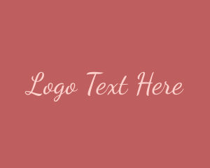 Feminine Fashion Script Logo