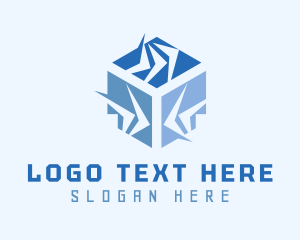 Box - Cube Arrows Delivery logo design