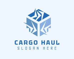 Cube Arrows Delivery logo design