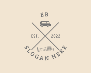 Tourism - Hipster Car Travel logo design