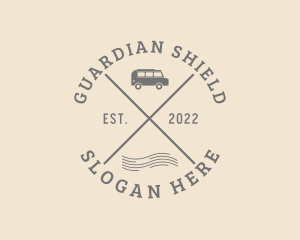 Resort - Hipster Car Travel logo design