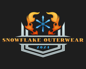 Hot Snowflake Airconditioning logo design