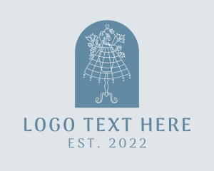 Gown - Fashion Petticoat Mannequin Sewing logo design