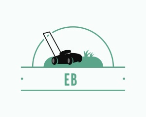Emblem - Gardening Lawn Mower logo design