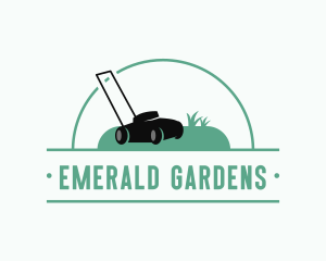 Gardening Lawn Mower logo design