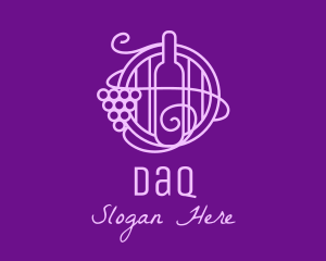 Wine Orchard Barrel Logo