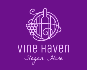 Wine Orchard Barrel logo design