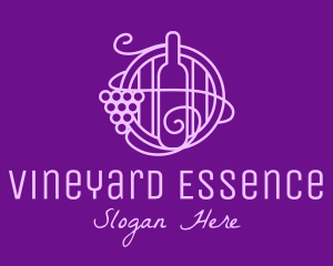 Wine Orchard Barrel logo design