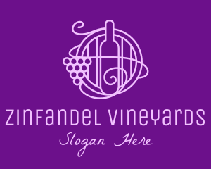 Wine Orchard Barrel logo design