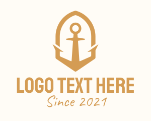 Gold - Golden Anchor Seaman logo design