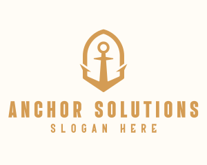 Golden Anchor Seaman logo design